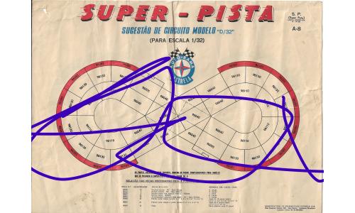 Autorama Estrela - Manual 1960 A-08-B Super Pista